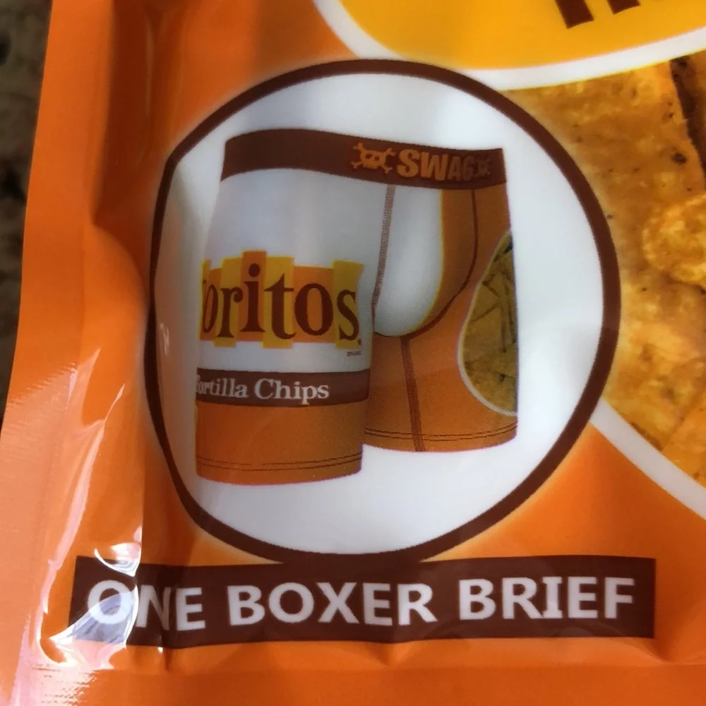 Men’s Novelty SWAG Doritos  Tortilla Chip Boxer Briefs SZ small